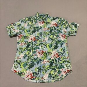 Polo Ralph Lauren Hawaiian Shirts Mens Large Slim Fit Floral Summer Casual